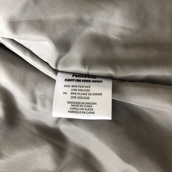 Elegant Gray Faux Fur Coat - Picture 8 of 9